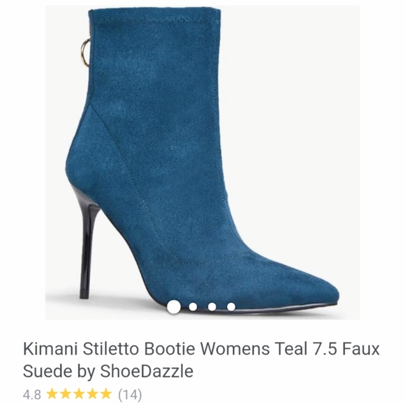 Teal Ankle Bootie NEW - Picture 2 of 7